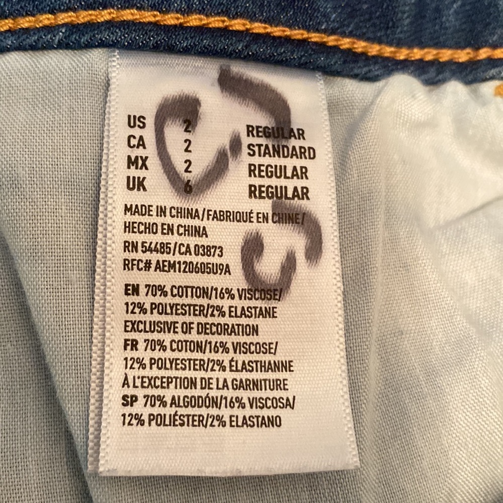 NWOT American Eagle Outfitters Super Stretch Jeggings…size 2 - Picture 5 of 5